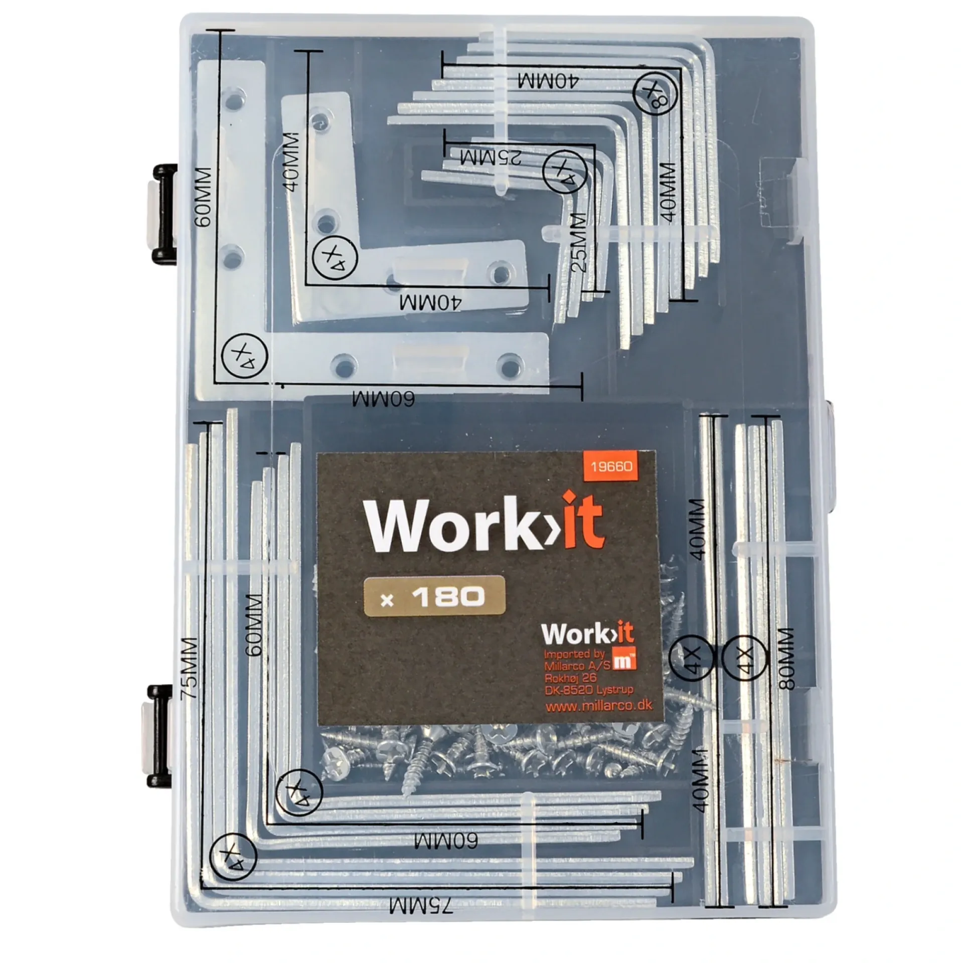 Work>it GASGRILL ZINK 25 MM 180 DELE