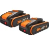 Hot Worx WA3639.2 BATTERI 20V 2 AH 2 STK/PK