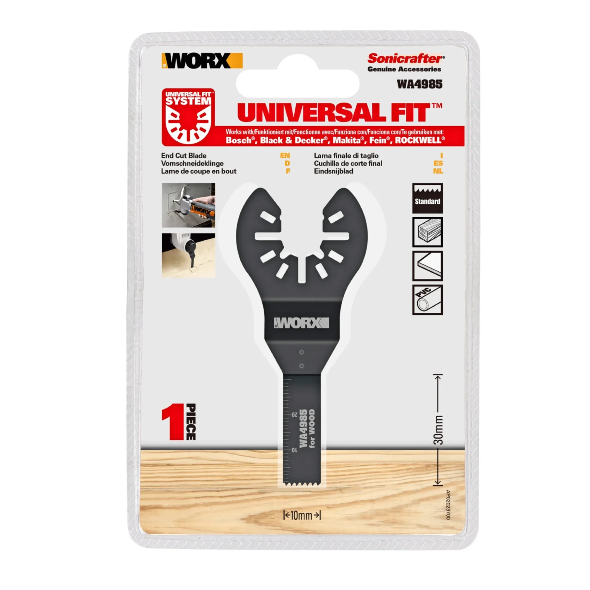 New Worx WA4985 MULTIVÆRKTØJ AKKU 20V UDEN BATTERI