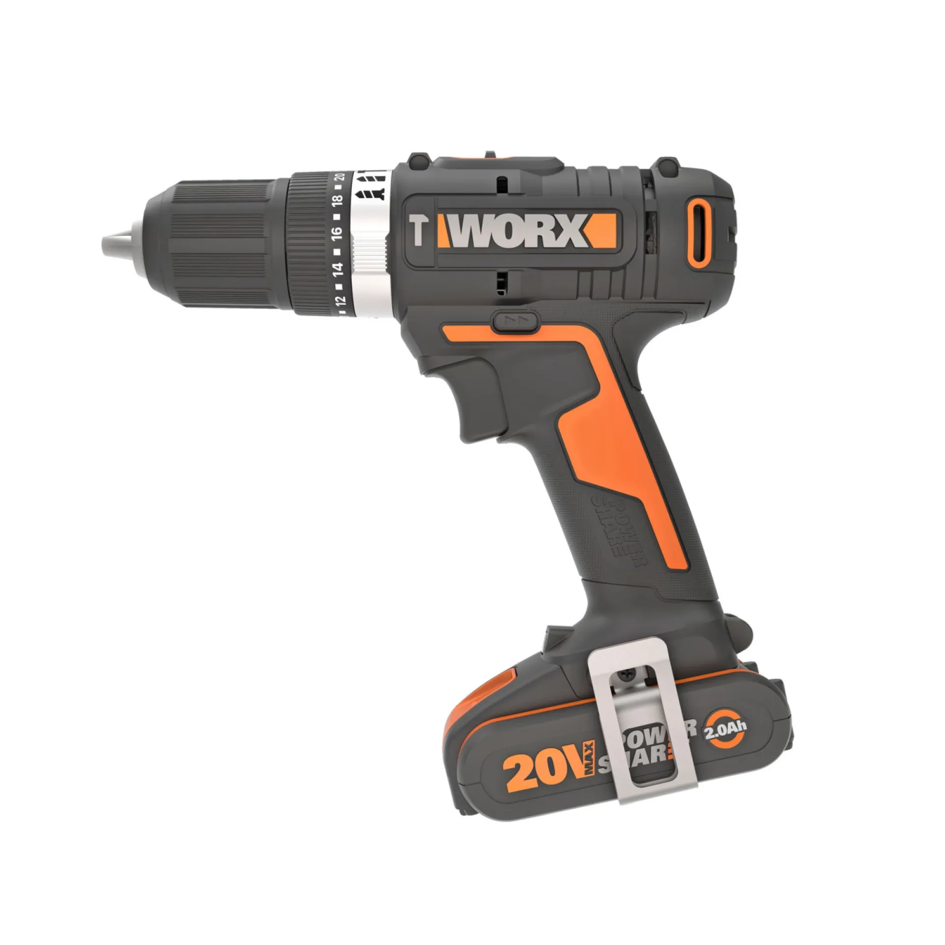 New Worx WX370 BORE-/SKRUEMASKINE AKKU MED BATTERI OG LADER