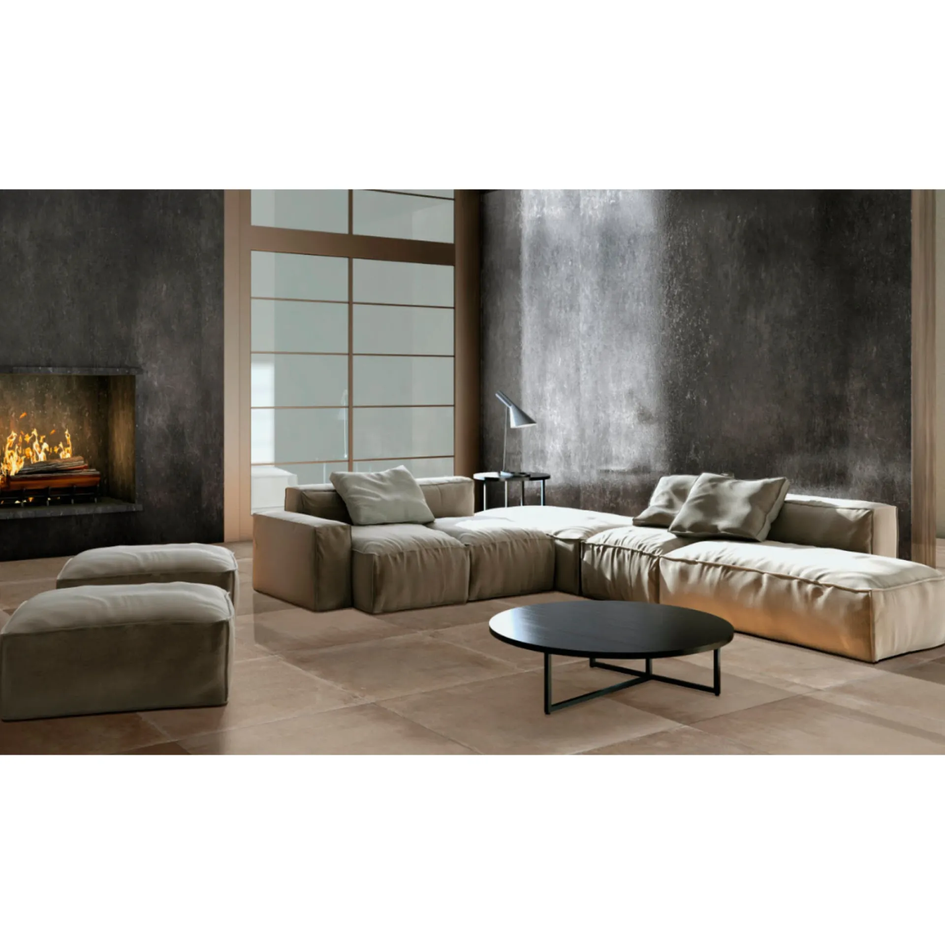 New XL-BYG CONTEMPORARY BROWN SOKKELFLISE 7X60 BRUN