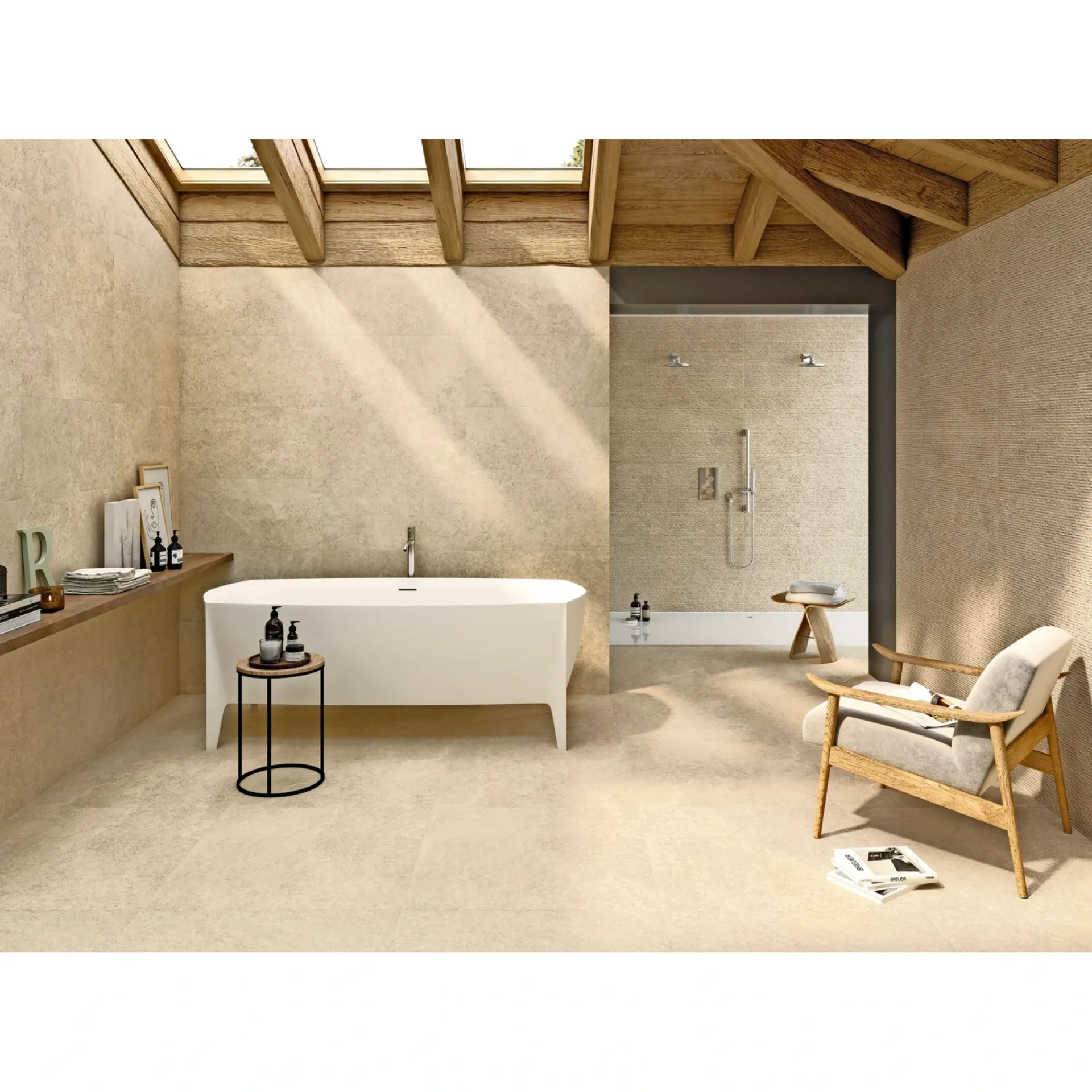 New XL-BYG LANDSCAPE SABBIA SOKKELFLISE 7X60 MØRK BEIGE